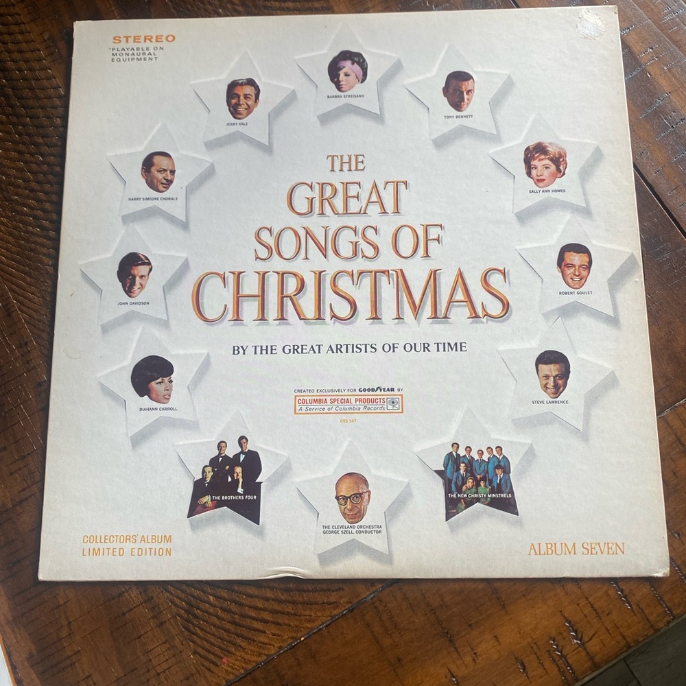 The Great Songs of Christmas Vinyl Album